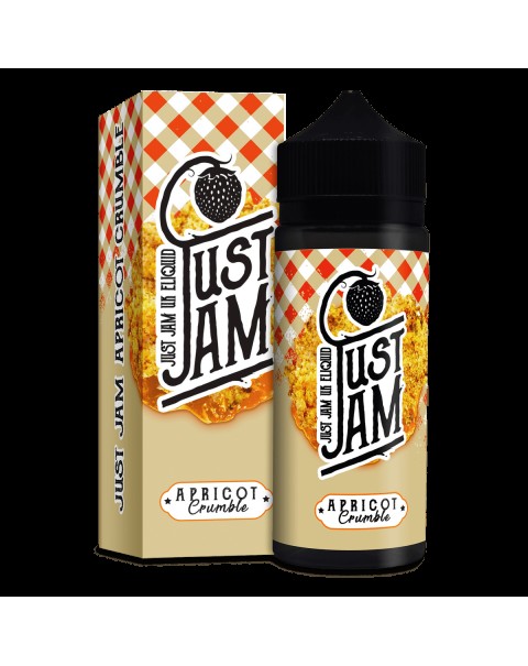 APRICOT CRUMBLE  E LIQUID BY JUST JAM 100ML 80VG