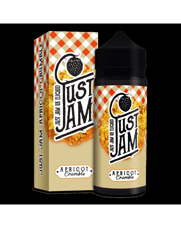 APRICOT CRUMBLE  E LIQUID BY JUST JAM 100ML 80VG