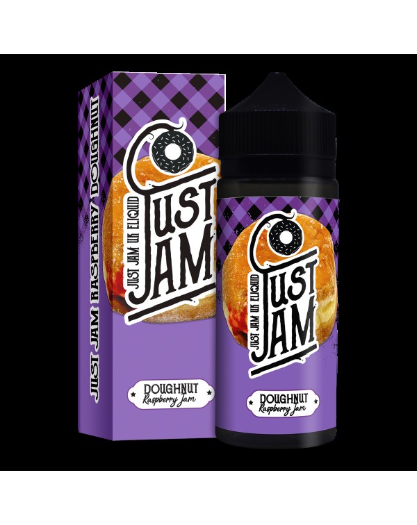 RASPBERRY DOUGHNUT E LIQUID BY JUST JAM 100ML 80VG