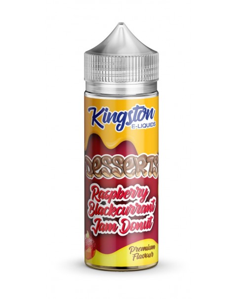 RASPBERRY BLACKCURRANT DONUT E LIQUID KINGSTON DESSERTS 100ML 70VG