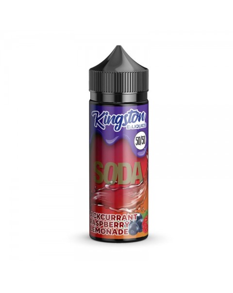 BLACKCURRANT RASPBERRY LEMONADE E LIQUID KINGSTON 50/50 SODA 100ML 50VG