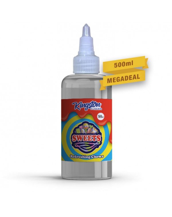 REFRESHING CHEWS E LIQUID KINGSTON SWEETS 500ML 70...