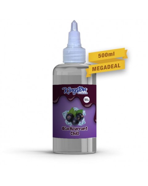 BLACKCURRANT CHILL E LIQUID KINGSTON MENTHOL 500ML 70VG