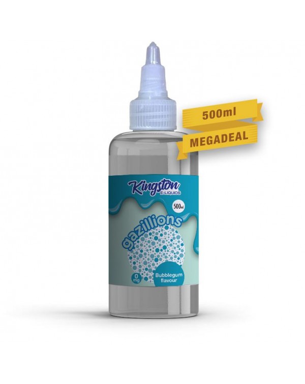 BUBBLEGUM E LIQUID KINGSTON GAZZILIONS 500ML 70VG