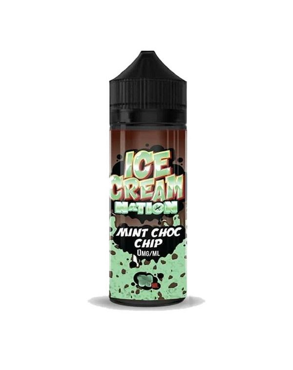 MINT CHOC CHIP E LIQUID BY ICE CREAM NATION 100ML ...