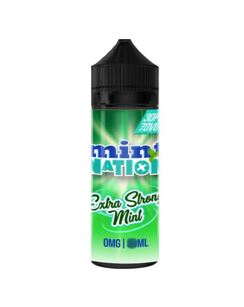 EXTRA STRONG MINT E LIQUID BY MINT NATION 100ML 70VG