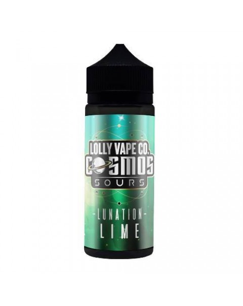 LUNATION LIME E LIQUID BY LOLLY VAPE CO - COSMOS SOURS 100ML 80VG