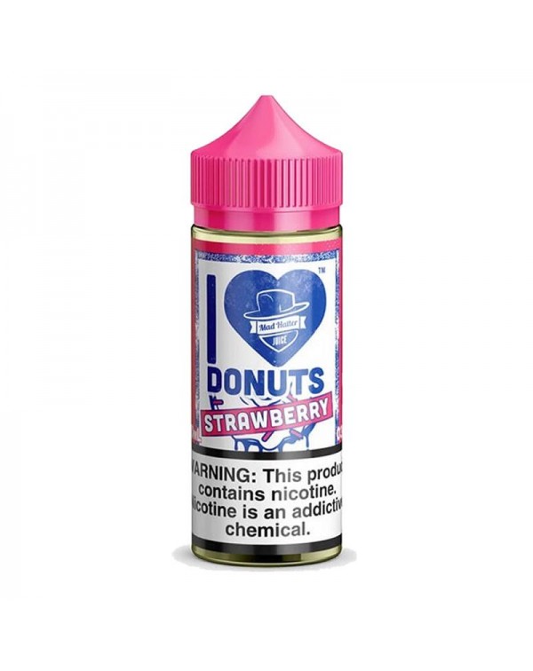 I LOVE DONUTS STRAWBERRY E LIQUID BY MAD HATTER 80...