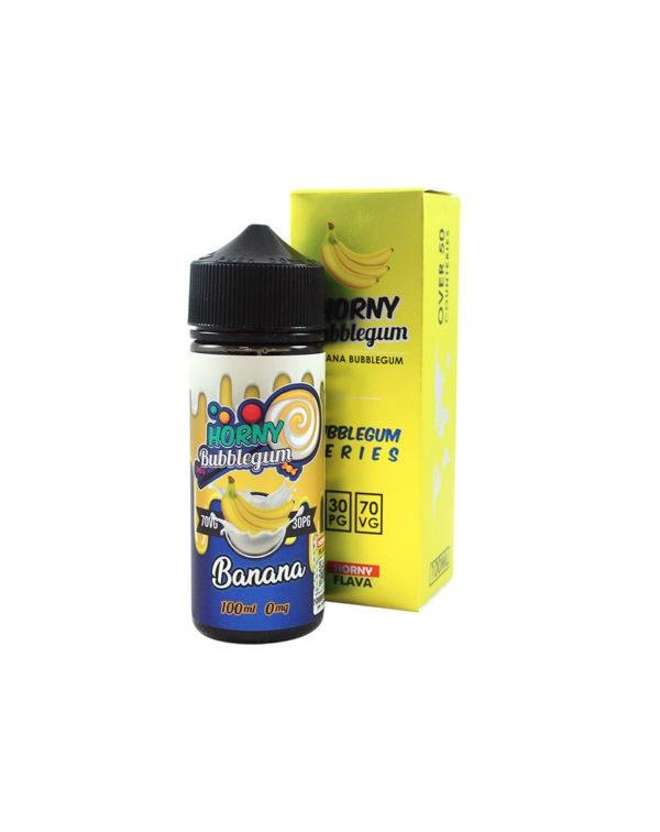 BANANA BUBBLEGUM E LIQUID BY HORNY FLAVA 100ML 70V...