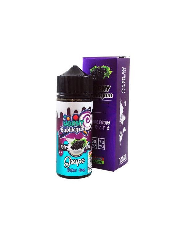 GRAPE BUBBLEGUM E LIQUID BY HORNY FLAVA 100ML 70VG