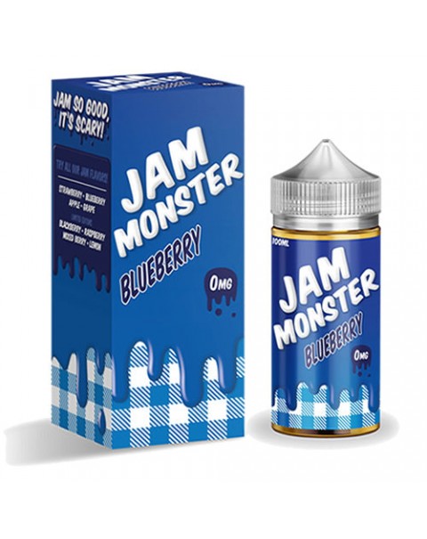 BLUEBERRY E LIQUID BY JAM MONSTER 100ML 75VG