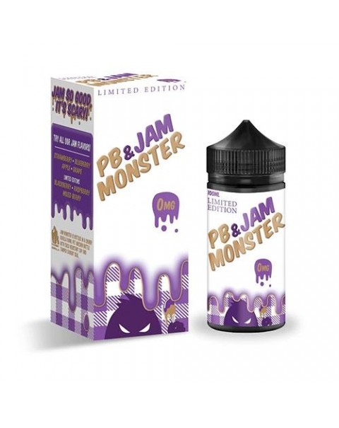 GRAPE LIMITED EDITION E LIQUID BY PB & JAM MONSTER 100ML 75VG