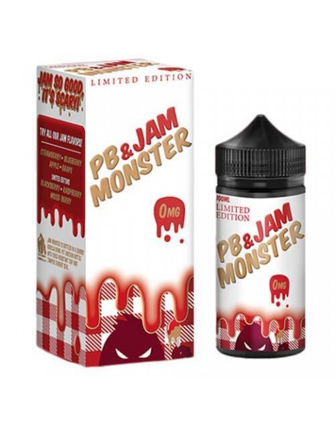 STRAWBERRY LIMITED EDITION E LIQUID BY PB & JAM MONSTER 100ML 75VG
