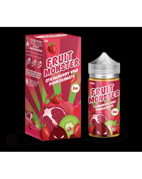 STRAWBERY KIWI POMEGRANATE E LIQUID BY  FRUIT MONSTER 100ML 75VG