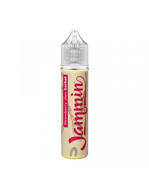 STRAWBERRY JAM SORBET E LIQUID BY JAMMIN VAPE CO 50ML 70VG