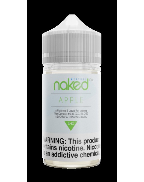 APPLE (FORMERLY APPLE COOLER) E LIQUID BY NAKED 100 - MENTHOL 50ML 70VG
