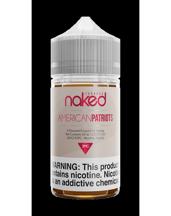 AMERICAN PATRIOTS E LIQUID BY NAKED 100 - TOBACCO ...