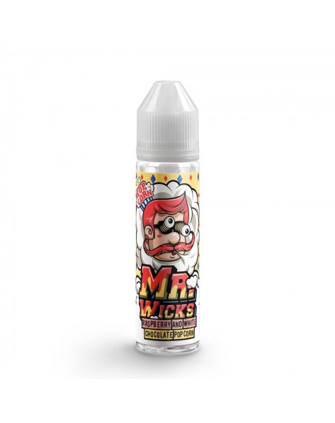 RASPBERRY AND WHITE CHOCOLATE POPCORN E LIQUID BY MR WICKS 50ML 70VG