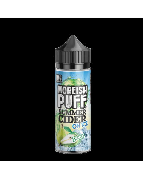 PEAR E LIQUID BY MOREISH PUFF - SUMMER CIDER ON ICE 100ML 70VG