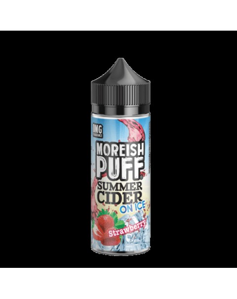 STRAWBERRY E LIQUID BY MOREISH PUFF - SUMMER CIDER ON ICE 100ML 70VG