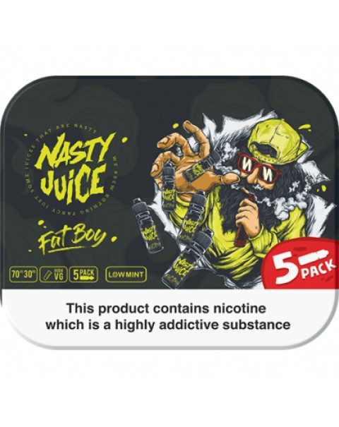 FAT BOY E LIQUID BY NASTY JUICE - TDP MULTIPACK 5 X 10ML 70VG