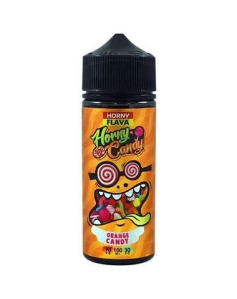 ORANGE CANDY E LIQUID BY HORNY FLAVA 100ML 70VG