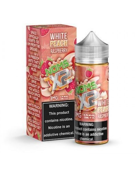 WHITE PEACH RASPBERRY X2 NOMS E LIQUID BY NOMENON 100ML 70VG