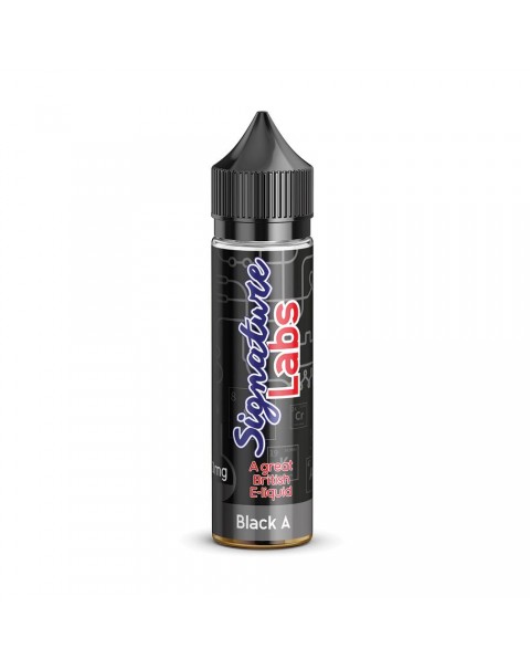 BLACK A E LIQUID BY SIGNATURE LABS 50ML 80VG