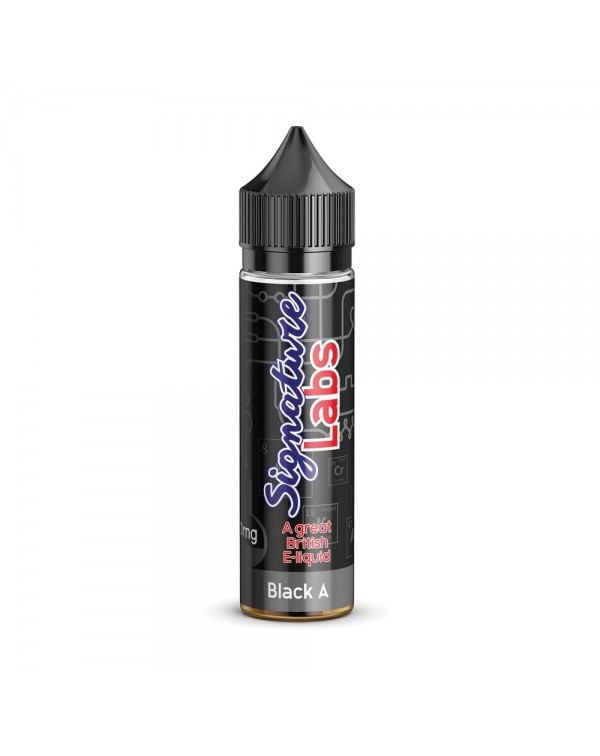 BLACK A E LIQUID BY SIGNATURE LABS 50ML 80VG