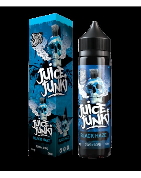 BLACK HAZE E LIQUID BY JUICE JUNKI - DOOZY VAPE 50ML 70VG