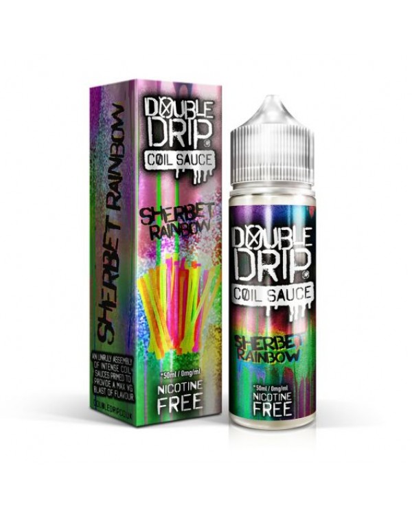 SHERBET RAINBOW E LIQUID BY DOUBLE DRIP 50ML 80VG