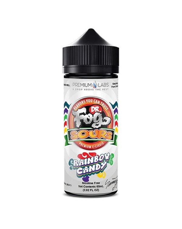 RAINBOW CANDY SOUR E LIQUID BY DR FOG 100ML 75VG