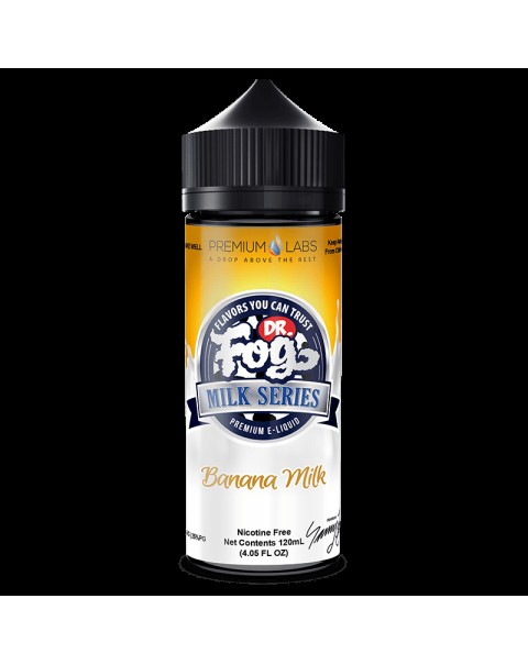 BANANA MILK MILK E LIQUID BY DR FOG 100ML 75VG