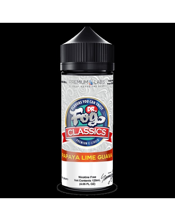 PAPAYA LIME GUAVA CLASSICS E LIQUID BY DR FOG 100M...