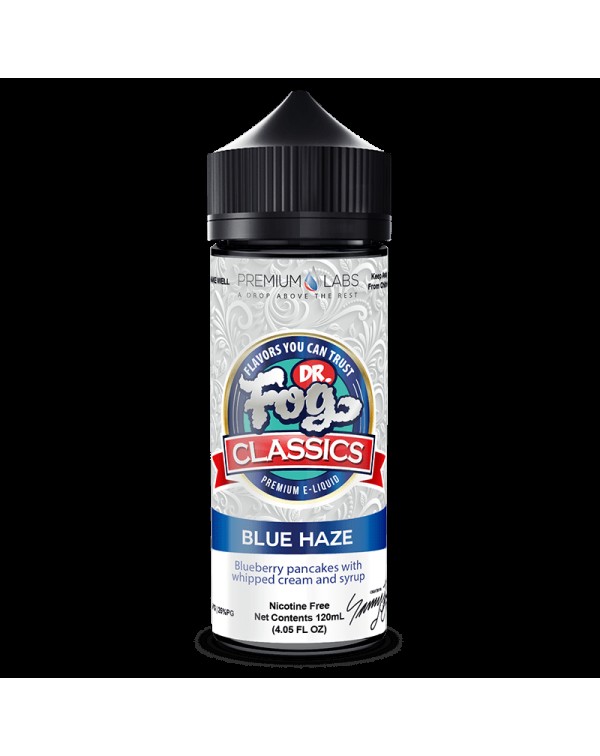 BLUE HAZE CLASSICS E LIQUID BY DR FOG 100ML 75VG