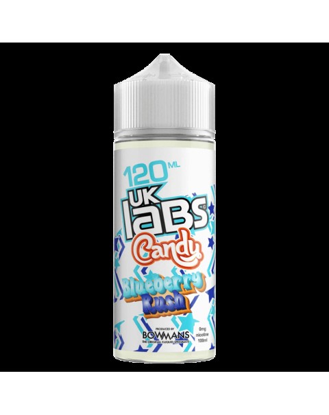 BLUEBERRY RUSH E LIQUID BY UK LABS - CANDY 100ML 70VG