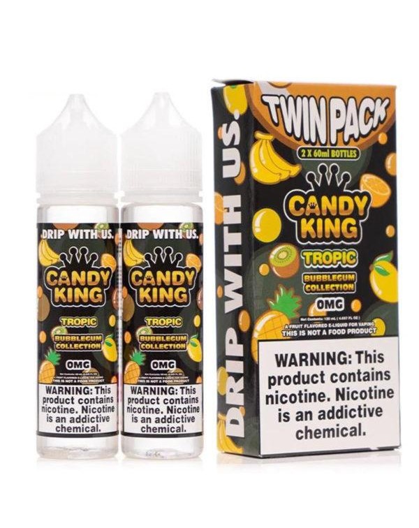 TROPIC E LIQUID BY CANDY KING BUBBLEGUM (2 X 50ML)...