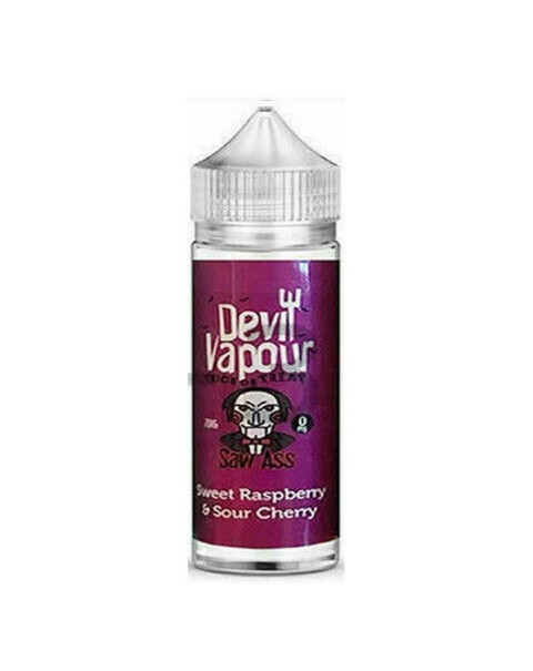 SWEET RASPBERRY & SOUR CHERRY E LIQUID BY DEVIL VAPOUR 50ML 70VG