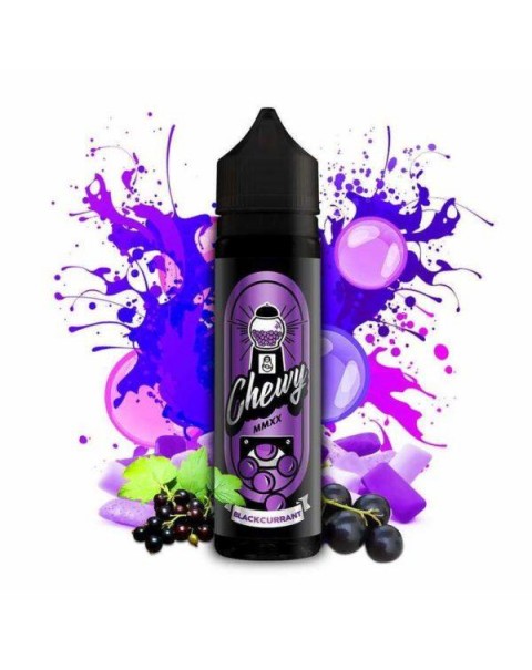 BLACKCURRANT BUBBLEGUM E LIQUID BY CHEWY 50ML 80VG