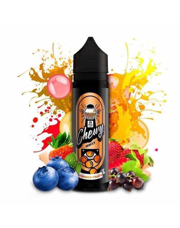 SUMMER FRUITS BUBBLEGUM E LIQUID BY CHEWY 50ML 80V...