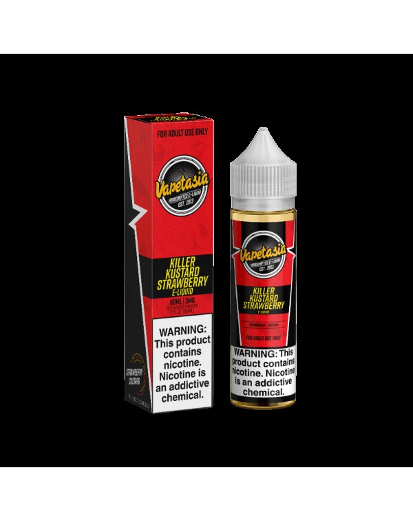 STRAWBERRY KILLER KUSTARD E LIQUID BY VAPETASIA 50...