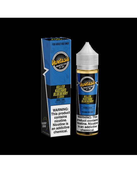 BLUEBERRY KILLER KUSTARD E LIQUID BY VAPETASIA 50ML 70VG