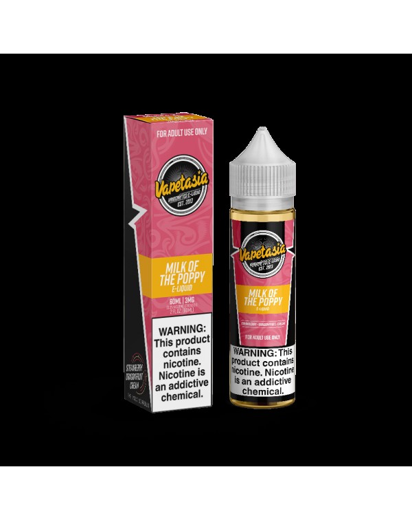 MILK OF THE POPPY E LIQUID BY VAPETASIA 50ML 70VG