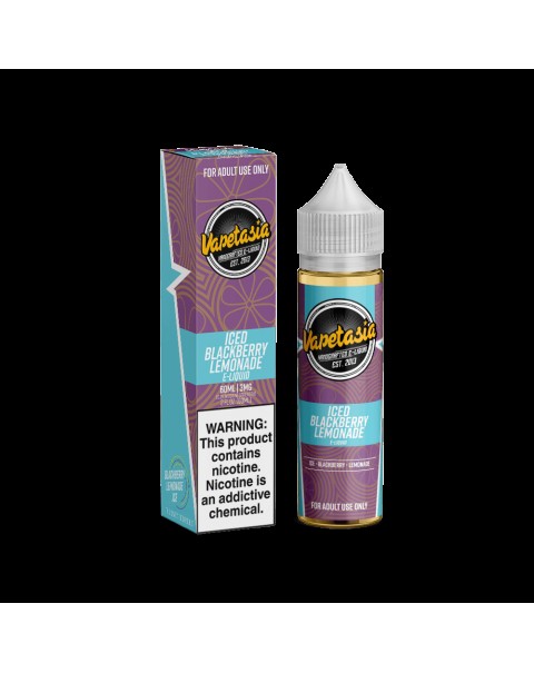 BLACKBERRY LEMONADE ICED E LIQUID BY VAPETASIA 50ML 70VG