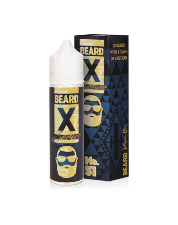 NO.51  X SERIES VANILLA CUSTARD E LIQUID BY BEARD ...