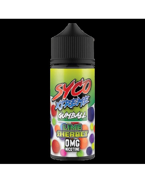 LIME SHERBET E LIQUID BY SYCO XTREME GUMBALL 100ML 80VG