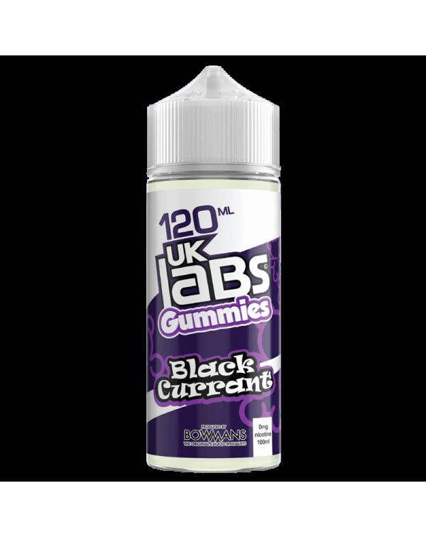 BLACKCURRANT E LIQUID BY UK LABS - GUMMIES 100ML 7...