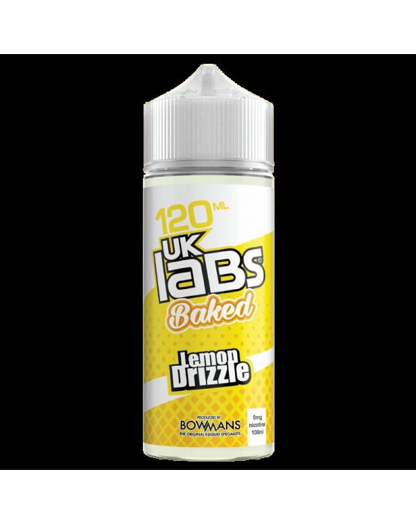 LEMON DRIZZLE E LIQUID BY UK LABS - BAKED 100ML 70...