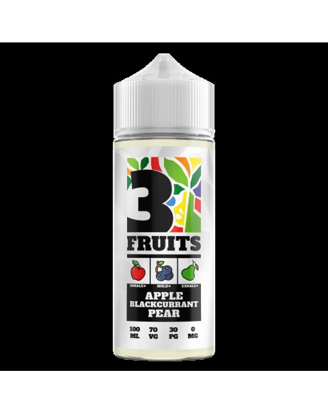 APPLE BLACKCURRANT PEAR E LIQUID BY 3 FRUITS 100ML 70VG