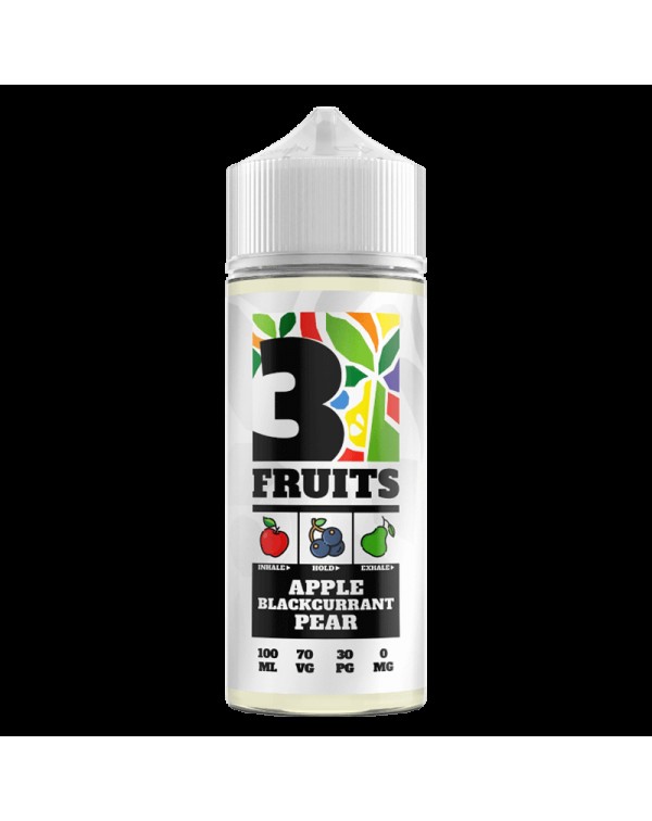 APPLE BLACKCURRANT PEAR E LIQUID BY 3 FRUITS 100ML...